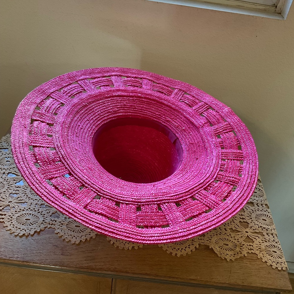 Bright Pink Summer Hat - image 2